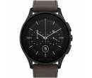  Smartwatch Vector Luna, Negru, Curea piele maro 