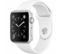 Apple Watch Sport 42mm Silver Aluminum Case, White Sport Band 