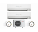 Set multisplit Mitsubishi Electric MXZ-2HA50VF3-E1 + DW25 + DW35, 2 Wi-Fi