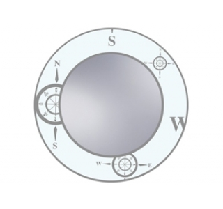 Зеркала "Dublel Vitrum" 600х600 мм (Lustro 7) white
