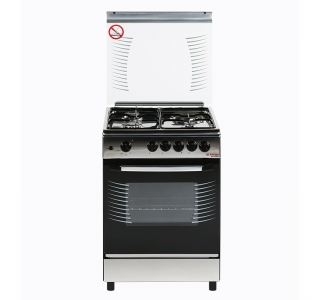 FRESH 55x55 FIRE rola electr.(3 gaz+1 elec.,inox)