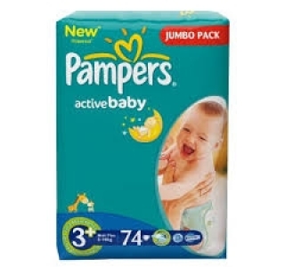 PAMPERS JUMBO Midi 74 (3+)