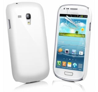 GT Samsung i8190 Galaxy S3 mini, Metallic Jelly Cover, White