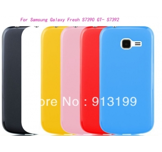 GT Samsung S7390 Galaxy Trend, Metallic Jelly Cover, Black