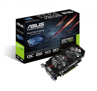 VGA card PCI-E ASUS GTX750TI-OC-2GD5