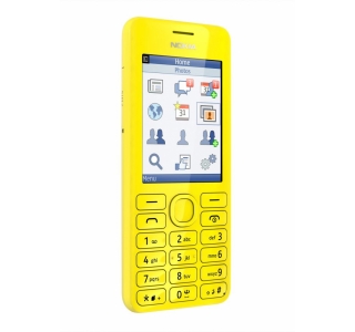 Nokia 206 DUAL SIM yellow