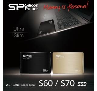 2.5"  SSD  120GB-SATA-III 6Gb/s Silicon Power "Slim S60" [R/W:550/500MB/s, 7mm, SF2281]
