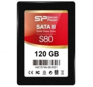 2.5"  SSD  120GB-SATA-III 6Gb/s Silicon Power "Slim S80" [R/W:555/530MB/s, 7mm, P3108, 3.5 Bracket]