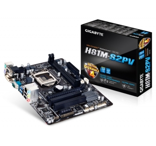MB S1150 Gigabyte GA-H81M-S2PV 1.0 (Intel H81, mATX)