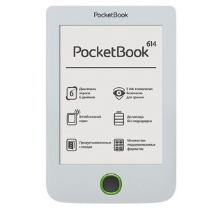 PocketBook  Basic 2, 614 White , 6”