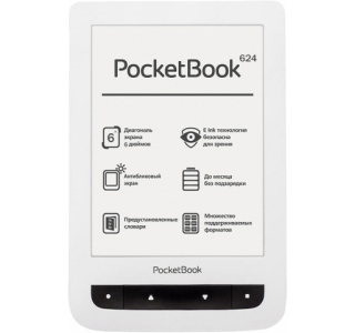 PocketBook Touch Lux 2, 626 White, 6”