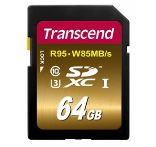64GB  SDXC Card (Class 10) Transcend "TS64GSDU3"