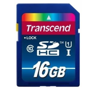 16GB  SDHC Card (Class 10) Transcend "TS16GSDU1"