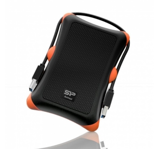 2.5" SATA HDD External Case (USB 3.0) Silicon Power "Armor A30", Black-Oragne, Anti-Shock