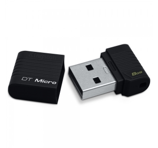 Kingston DataTraveler Micro 8GB, Black, World’s smallest USB Flash drive