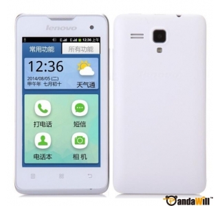 Lenovo A3 White, 4", 800x480 IPS