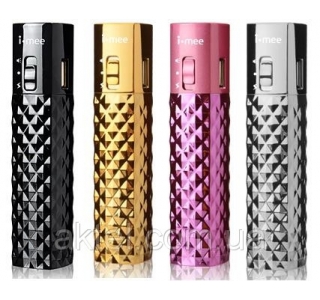 i-mee Tube Power Bank, 3000 mAh, Pink