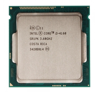 Intel® Core™ i3 4160, S1150, 3.6GHz, 3MB L3, Intel® HD Graphics 4400, 22nm 54W, tray