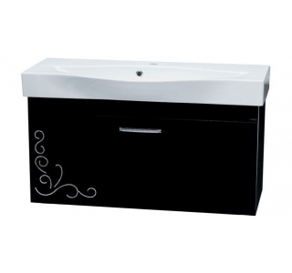 Мебель "Linia H2O"	Лира 80 Стразы Black