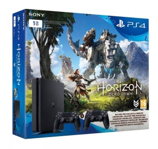 Sony PS4 Slim (PlayStation 4),1TB + Extra Controller + Horizon Zero Dawn