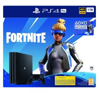 Sony PS4 PRO (Playstation 4),Fortnite Neo Versa Bundle, 1TB, Negru