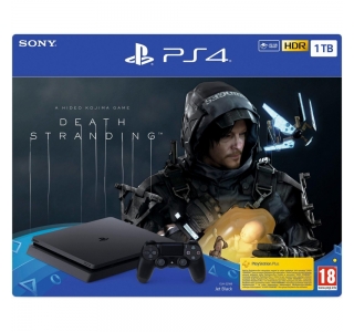 Sony PS4 Slim (PlayStation 4), 1TB, Negru + Joc Death Stranding