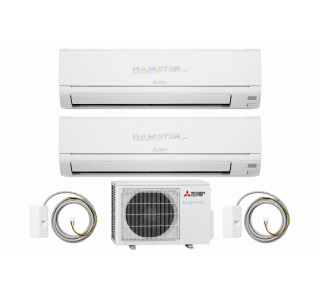 Set multisplit Mitsubishi Electric MXZ-2HA50VF3-E1 + DW25 + DW35, 2 Wi-Fi