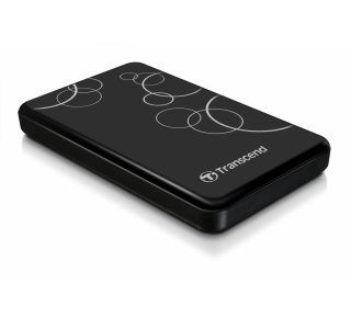 2.0TB (USB3.0) 2.5" Transcend "StoreJet 25A3", Black, Anti-Shock, One Touch Backup