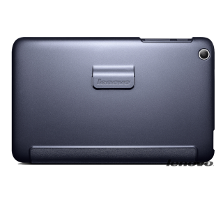 Lenovo A8 (A5500) Folio Case and Film (Dark Blue)