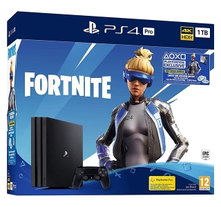SONY Playstation 4 Pro (PS4 Pro) 1TB, Jet Black Fortnite Neo Versa Bundle