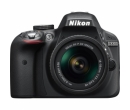 Nikon D3300 + Obiectiv AF-P 18-55mm VR negru
