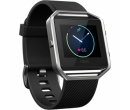 Smartwatch Fitbit Blaze, Curea Silicon L, Negru/Argintiu 