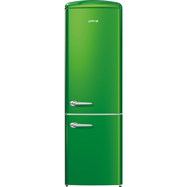 Зеленый холодильник фото